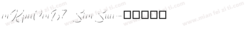 mRpnOmB7 SimSun字体转换